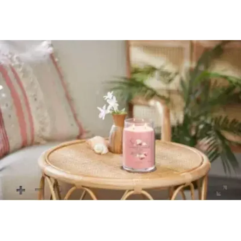 Yankee Candle Signature Pink Sands Vela en tarro grande, 567 g