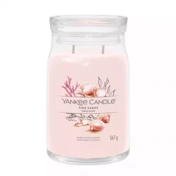 Yankee Candle Signature Pink Sands Vela en tarro grande, 567 g