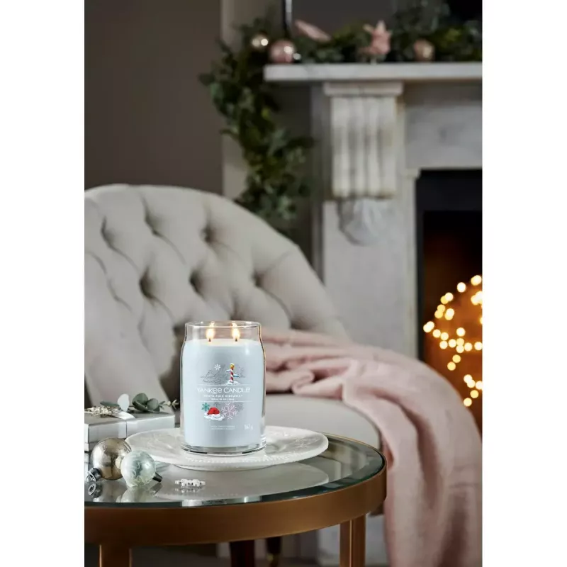 Vela de cera Yankee Candle North Pole Hideaway Azul 157 mm 567 g