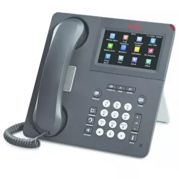Teléfono IP de sobremesa Avaya 9650C Charcoal 2 líneas LCD