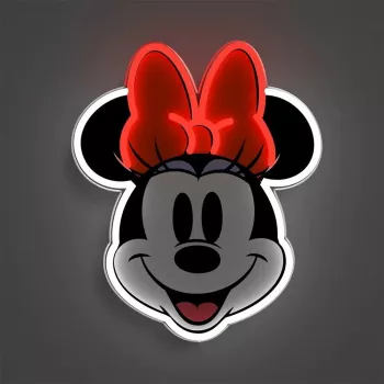 Lámpara de pared LED de neón Yellowpop Disney Minnie Printed Face, YPDI-PFA-MIN