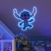 Figura decorativa luminosa YELLOWPOP Full Stitch Body azul LED 278mm