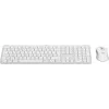 Logitech MK950 Signature teclado y ratón finos incluidos oficina RF Wireless + Bluetooth QWERTY danés finlandés noruego sueco blanco