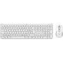 Logitech MK950 Signature teclado y ratón finos incluidos oficina RF Wireless + Bluetooth QWERTY danés finlandés noruego sueco blanco