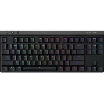 Teclado gaming mecánico tenkeyless Logitech G515 LIGHTSPEED TKL negro, distribución HUN