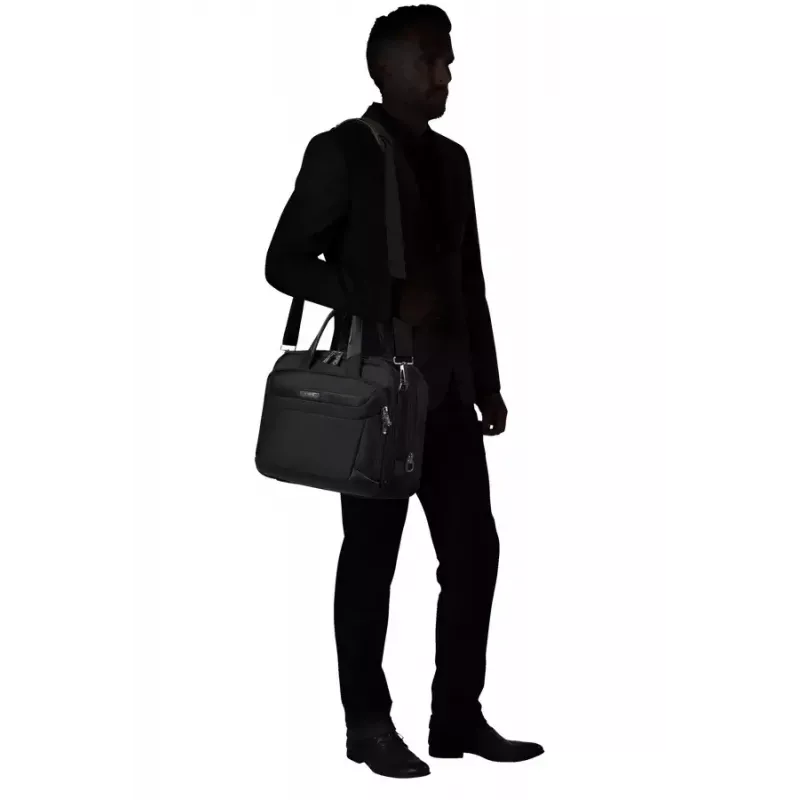 Maletín Samsonite PRO-DLX 6 39,6 cm ampliable negro