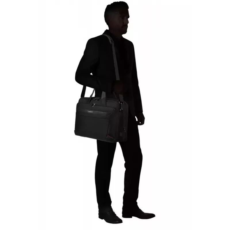 Maletín Samsonite PRO-DLX 6 43,9 cm negro ampliable