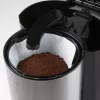 Cafetera de filtro Domo DO709K — semiautomática, depósito de agua de 1 L, jarra de 8 tazas, LCD, acero inoxidable/negro