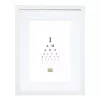 Marco individual Deknudt S66KF1 P1 blanco MDF cristal madera 30x40