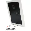 Marco individual Deknudt S66KF1 P1 blanco MDF cristal madera 30x40