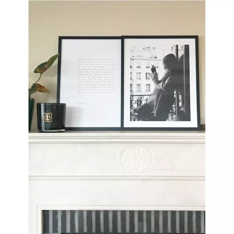 Marco individual Deknudt S44CF2 negro 30X45 cristal MDF