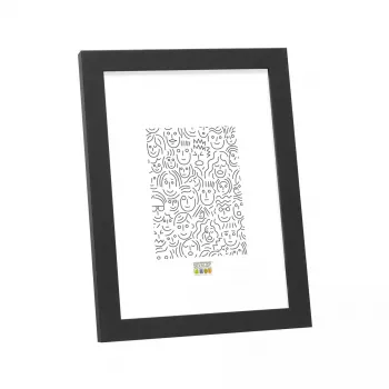 Marco individual Deknudt S44CF2 negro 30X45 cristal MDF