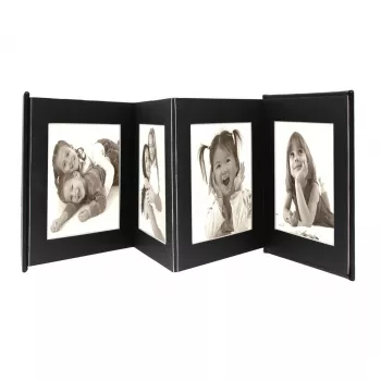Álbum de fotos Deknudt Leporello negro 8 hojas 13 x 18 cm