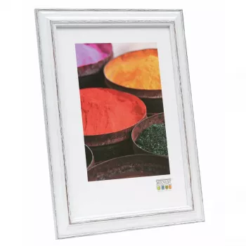 Marco de fotos individual Deknudt S221H3 negro blanco madera 260x347 mm
