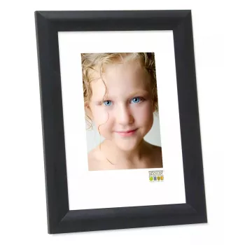 Marco de fotos individual Deknudt S40CL2 negro madera 15X20 cm