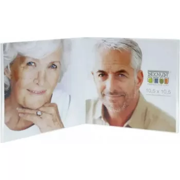 Marco de fotos Deknudt Resin Frame S58RL2 transparente 2x10,5x10,5 cm