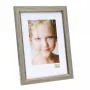 Marco de fotos individual Deknudt S46AD1 plata resina madera 20x30 cm