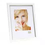 Marco de fotos individual Deknudt S46AF1 plata blanco MDF plástico 318x12x418mm