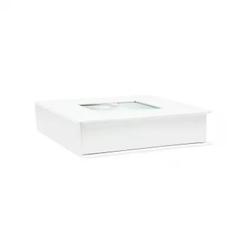 Álbum de fotos Deknudt S66DJ4 blanco caja de fotos piel sintética 130 mm
