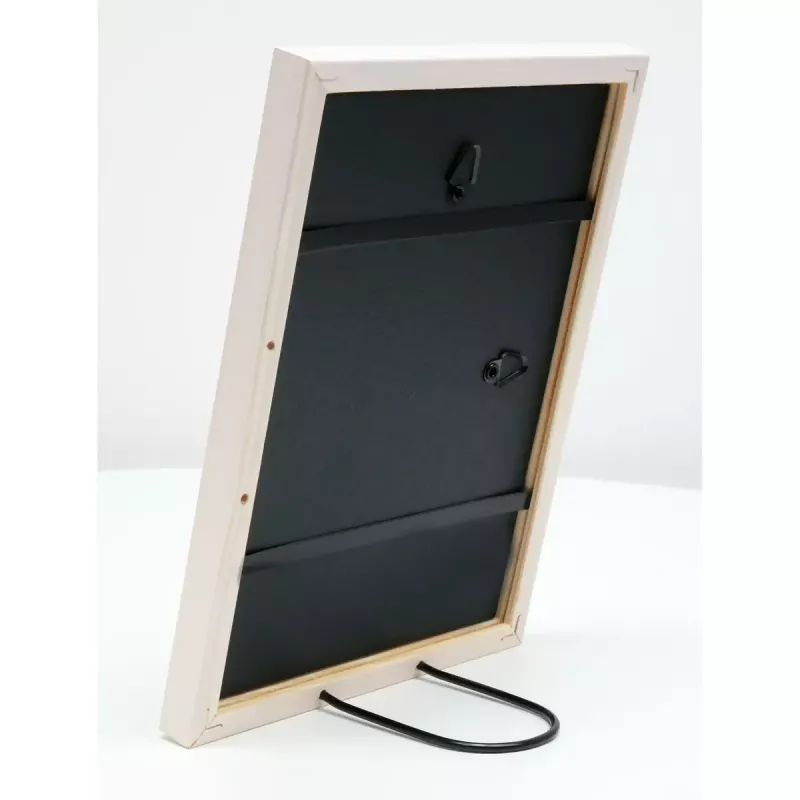 Marco de fotos individual Deknudt S41JL1 blanco madera 311x434mm