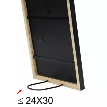 Marco de fotos individual Deknudt S41JL2 negro cartón vidrio madera