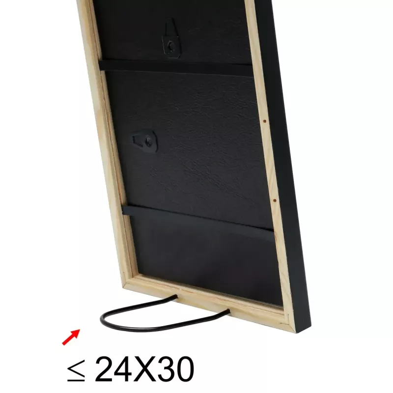 Marco de fotos individual Deknudt S41JL2 negro cartón vidrio madera