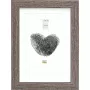 Marco de fotos Deknudt S66KH3 madera gris roble 18x24 cm con paspartú