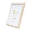Marco de fotos individual Deknudt S46WG3 P1 blanco natural 199x259 mm