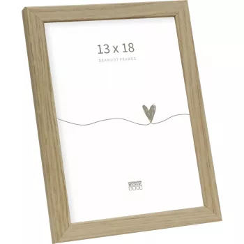 Marco de fotos Deknudt S47CJ1 13x18 cm madera maciza roble — marco de madera para formato vertical