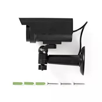 Cámara de vigilancia simulada Nedis DUMCBS10BK, negra, exterior