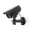 Nedis DUMCBS10BK Cámara de seguridad falsa, negra, para exteriores