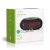 Despertador digital Nedis CLAR001BK — pantalla LED, ovalado, 130×60×100 mm, 220–240 V, FM/AM, negro
