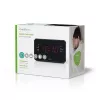 Despertador digital Nedis CLAR002BK — pantalla LED, AC 220–240V, 130×80×70 mm, negro