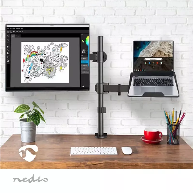 Soporte de monitor Nedis MMSISNB110BK 81,3 cm 32