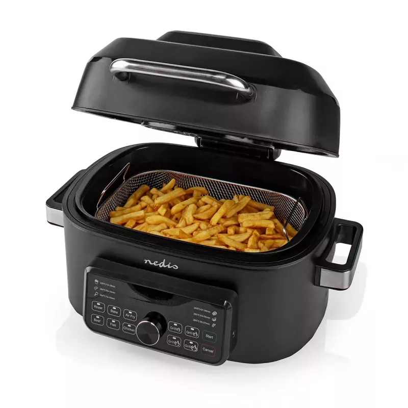 Freidora de aire Nedis KAAFG600BK 6 L 1660 W negra