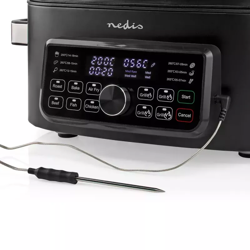 Freidora de aire Nedis KAAFG600BK 6 L 1660 W negra