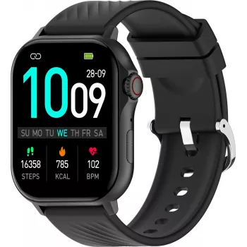 Smartwatch DENVER SWG-159B — negra, wearable de muñeca con pantalla táctil y funciones de fitness