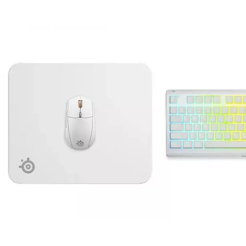 Alfombrilla de ratón Steelseries QcK M blanco 320x270mm microfibra goma