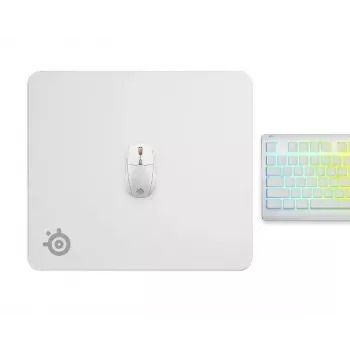 Alfombrilla de ratón Steelseries QcK Large White 490x420mm microfibra