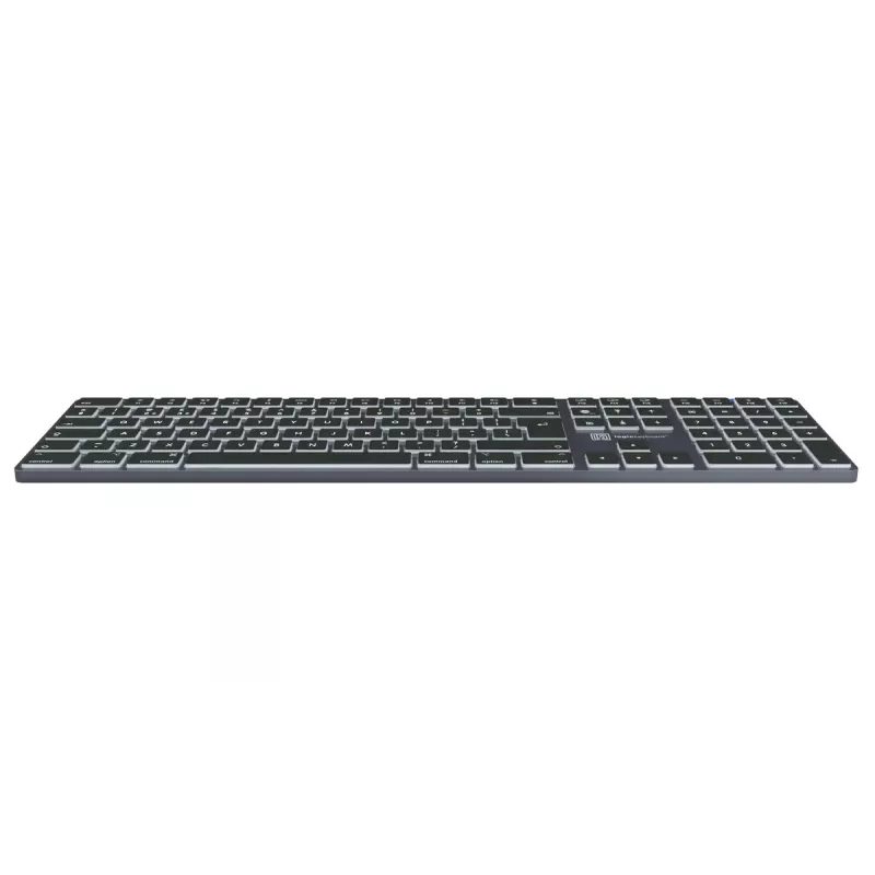 Teclado de tamaño completo LogicKeyboard SKB-TM-UK USB + Bluetooth, QWERTY UK English, Titanium