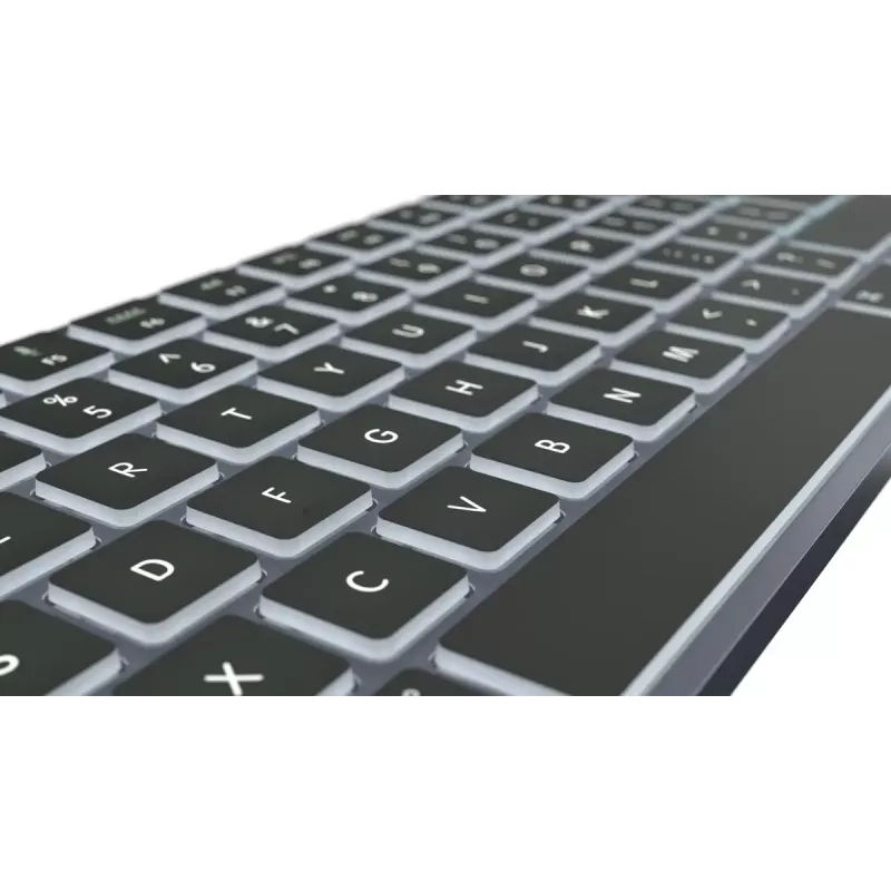 Teclado de tamaño completo LogicKeyboard SKB-TM-UK USB + Bluetooth, QWERTY UK English, Titanium