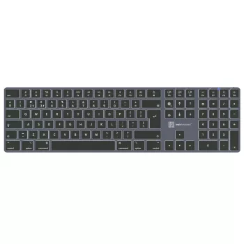 Teclado de tamaño completo LogicKeyboard SKB-TM-UK USB + Bluetooth, QWERTY UK English, Titanium