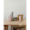 Vaso térmico Stelton To Go Click 400 ml gris tapa de acero inoxidable interior de polipropileno 72×80 mm