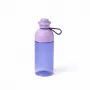 Botella de agua LEGO 40420004, 500 ml, lila, botella deportiva de plástico con tapón de rosca