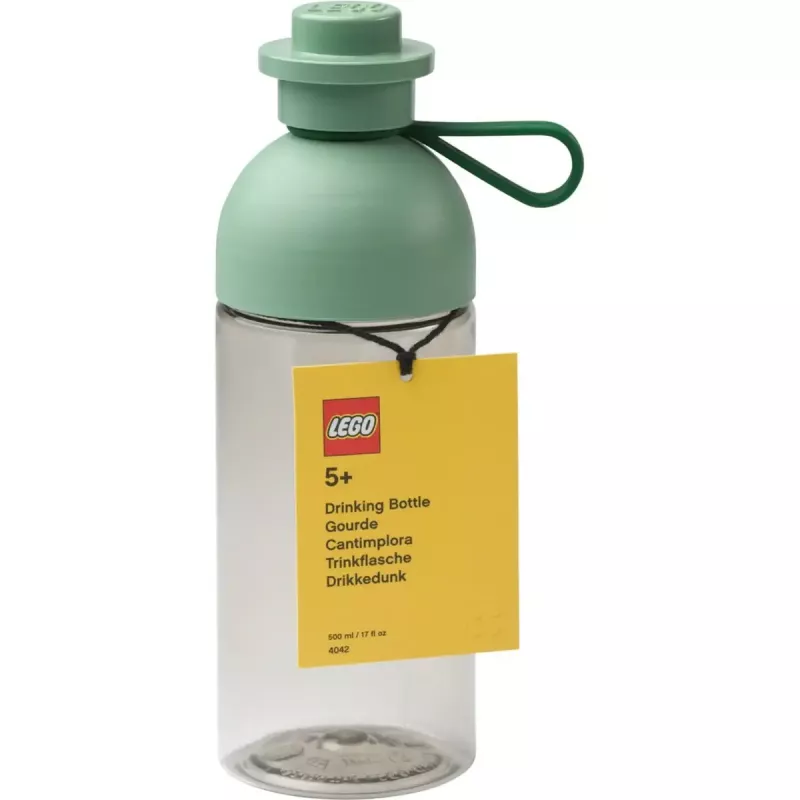 Botella de agua room copenhagen 0,5 L — verde claro/transparente, botella de plástico reutilizable
