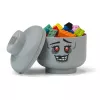 Cabeza de almacenamiento mini 'Zombie' de room copenhagen – cabeza de almacenamiento compatible con LEGO, gris