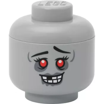 Cabeza de almacenamiento mini 'Zombie' de room copenhagen – cabeza de almacenamiento compatible con LEGO, gris