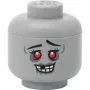 Cabeza de almacenamiento mini 'Zombie' de room copenhagen – cabeza de almacenamiento compatible con LEGO, gris