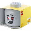 Storage Head Large by room copenhagen — caja de almacenamiento compatible con LEGO «Zombie» (gris)