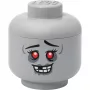 Storage Head Large by room copenhagen — caja de almacenamiento compatible con LEGO «Zombie» (gris)
